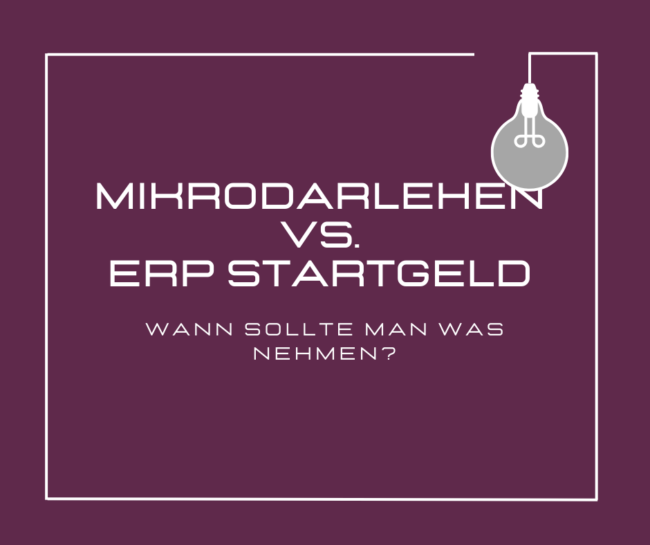 mikrodarlehen vs. startgeld