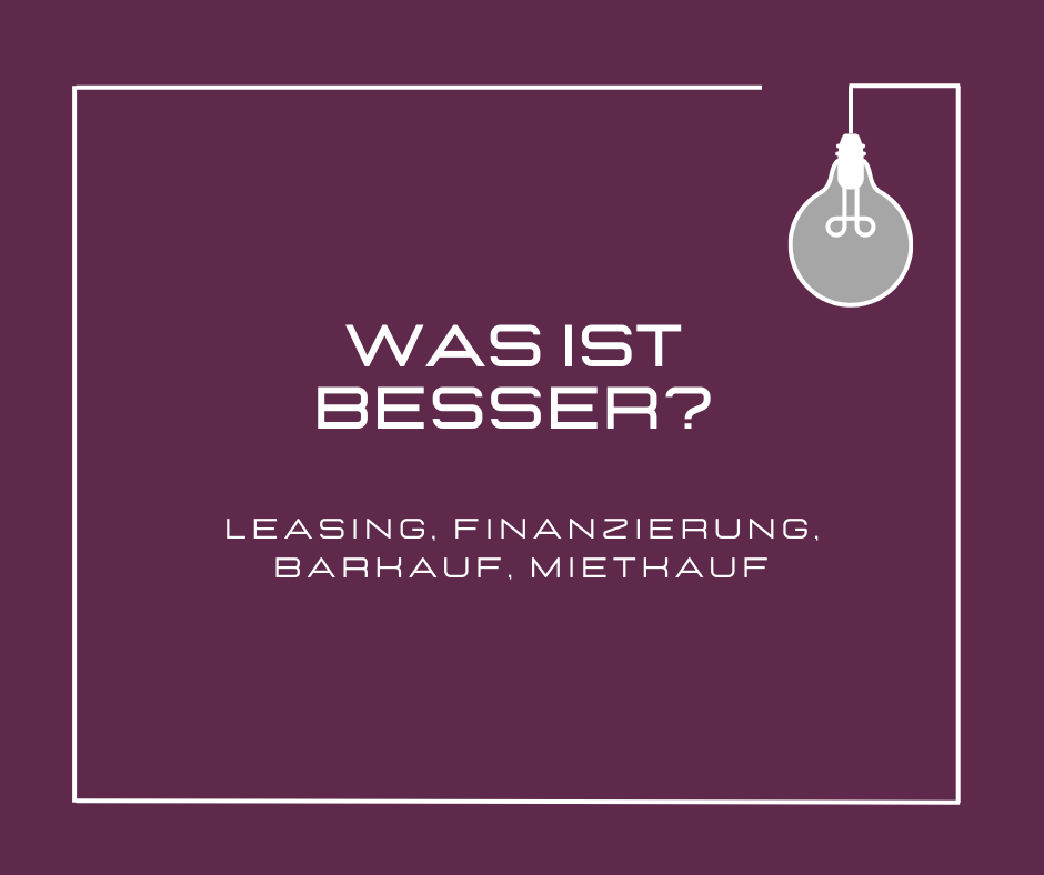 Leasing, Finanzierung